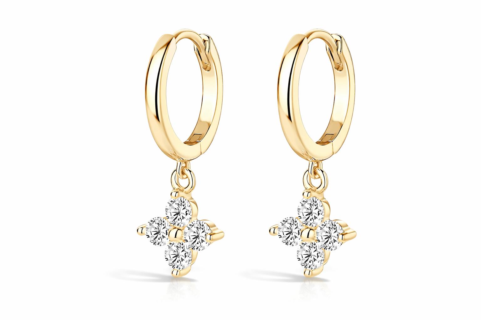 A`URA Moissanite Drop Earrings - 1.16 CT