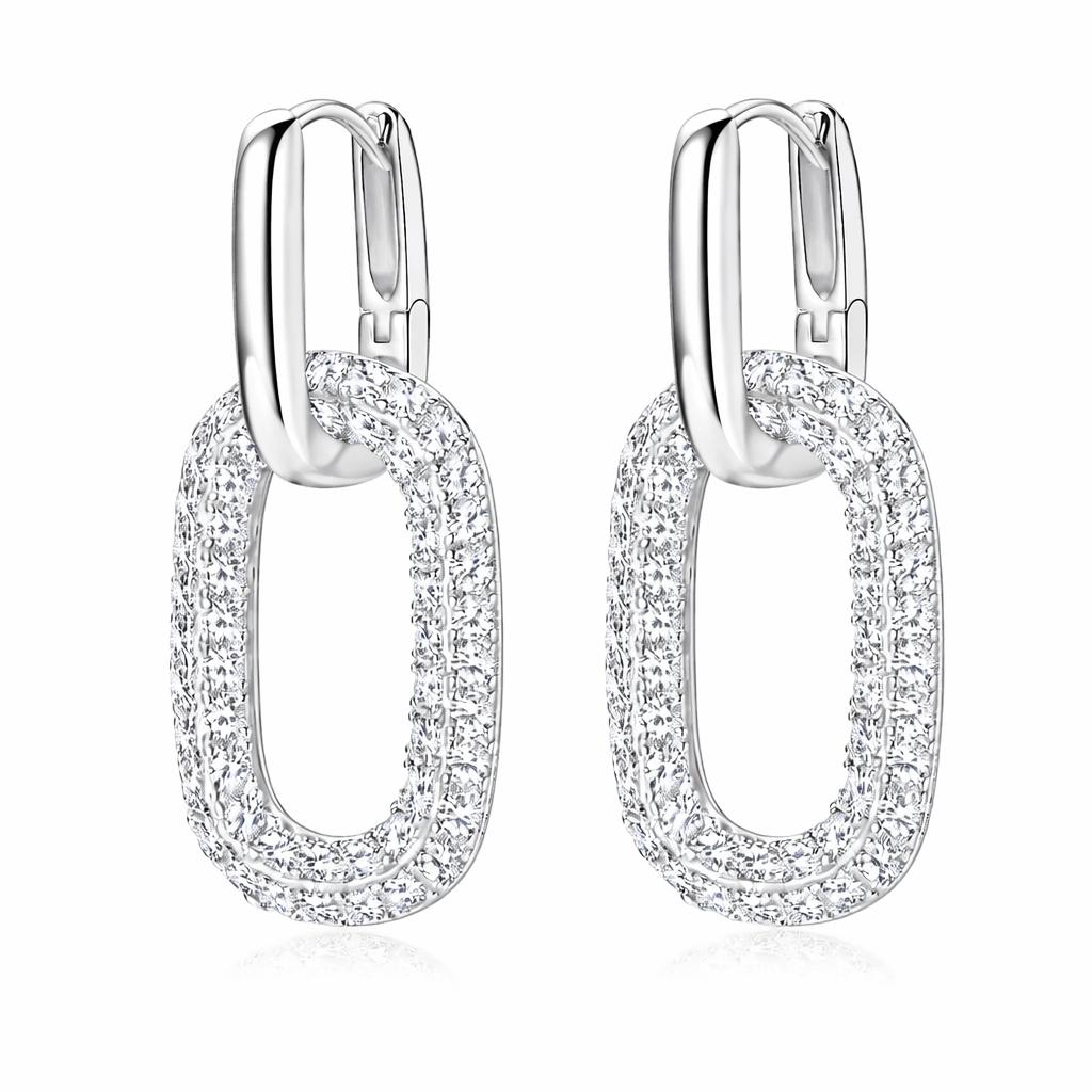 A`URA Infinite link Earrings- 2.16 CT