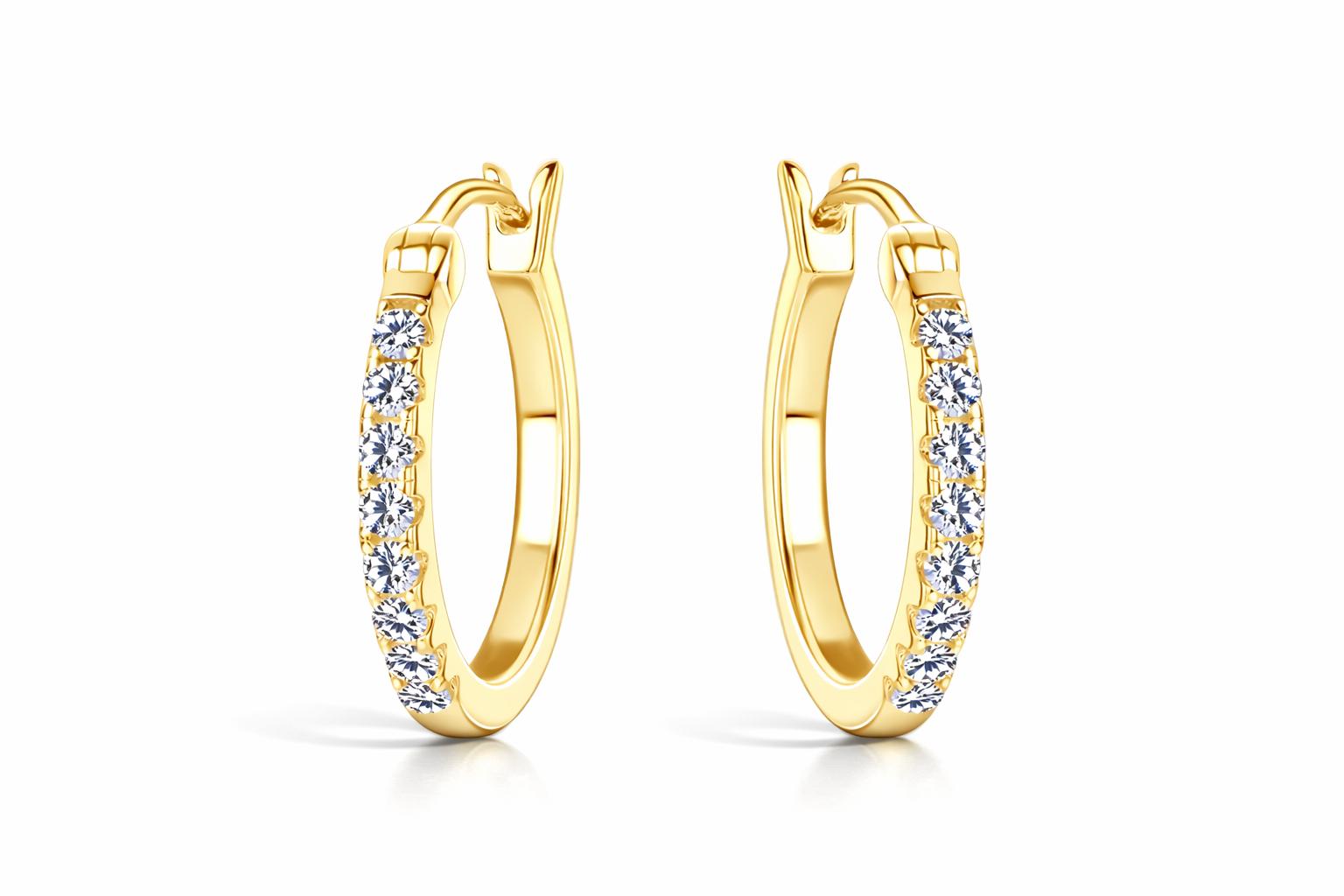 A`URA Moissanite Earrings-0.4 CT