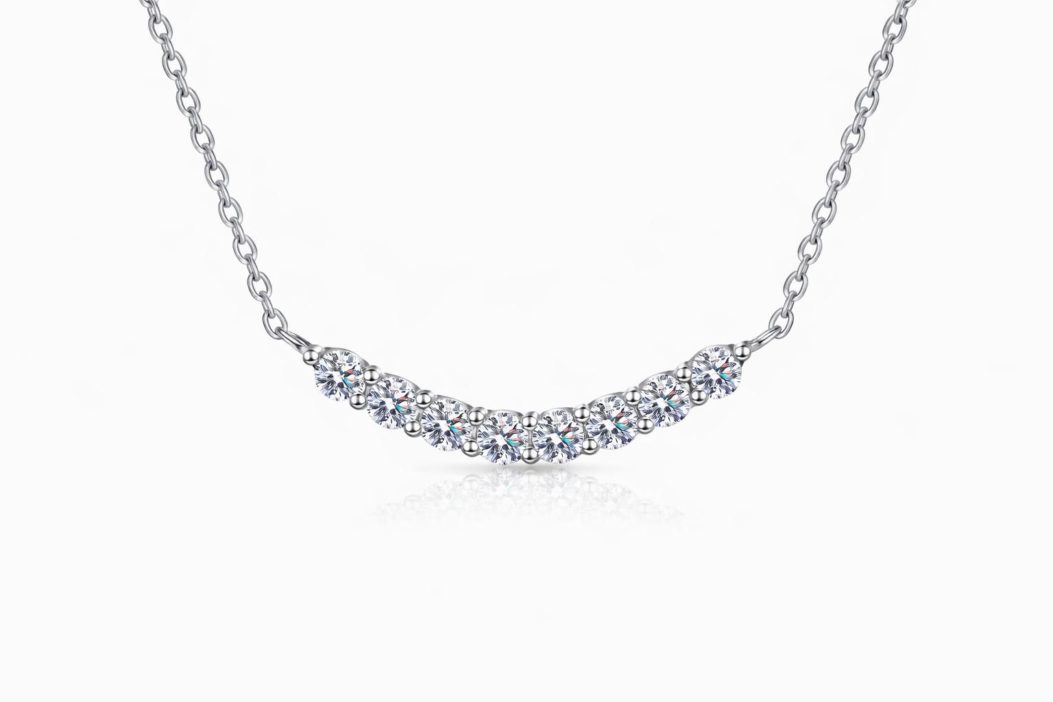 A`URA Moissanite Necklace-1.4 CT