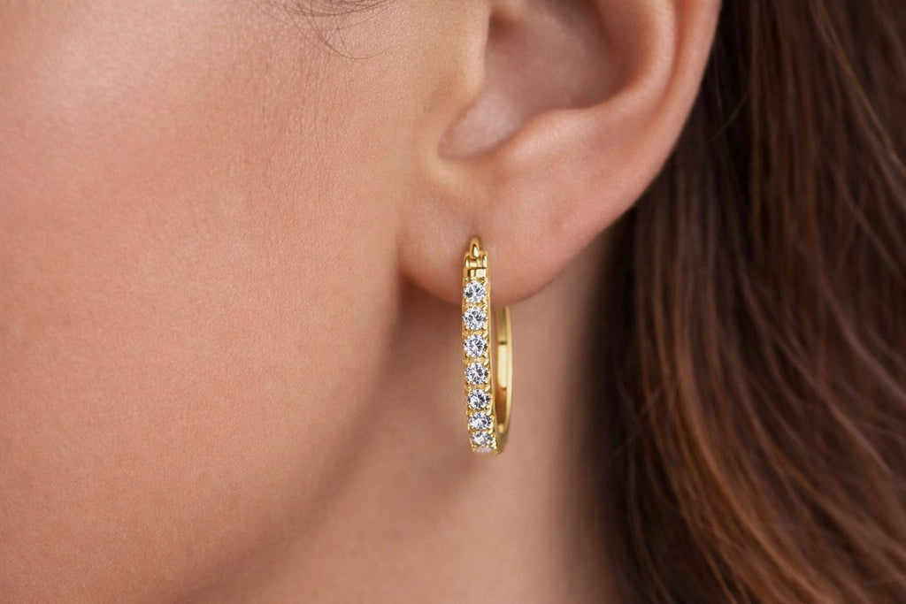 A`URA Moissanite Earrings-0.4 CT